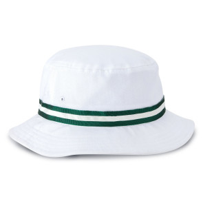 White Junior Oxford Bucket Hat (Y1371)
